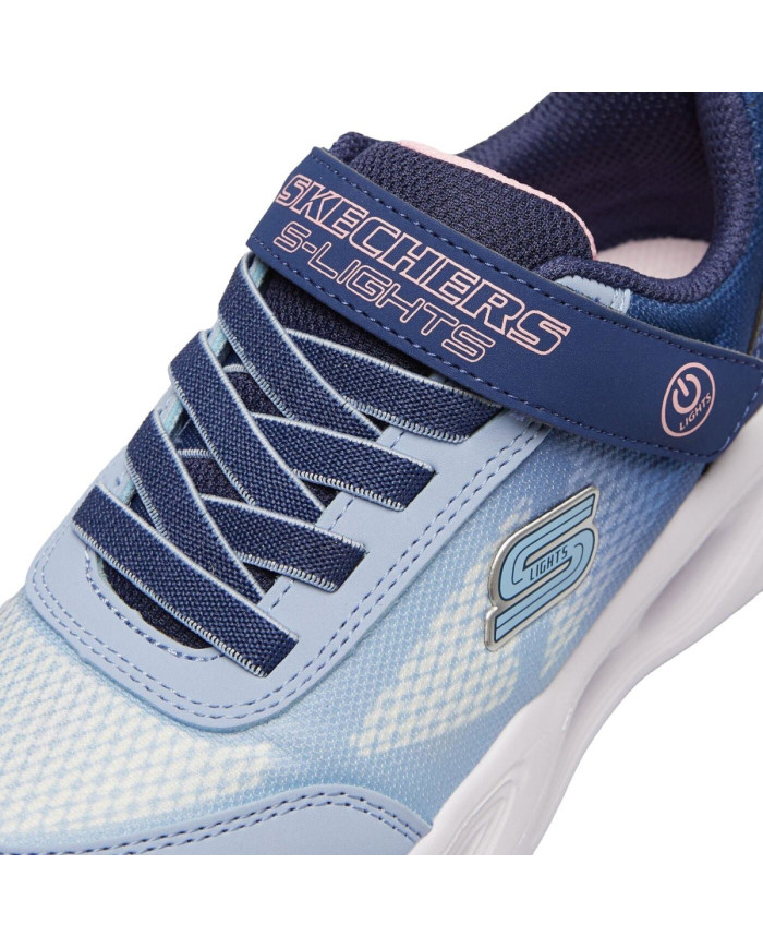 Buty dziecięce Skechers SKECHERS SOLA GLOW OMBRE DELUXE 303714LNVLB Niebieskie - Sklep online Mastersport