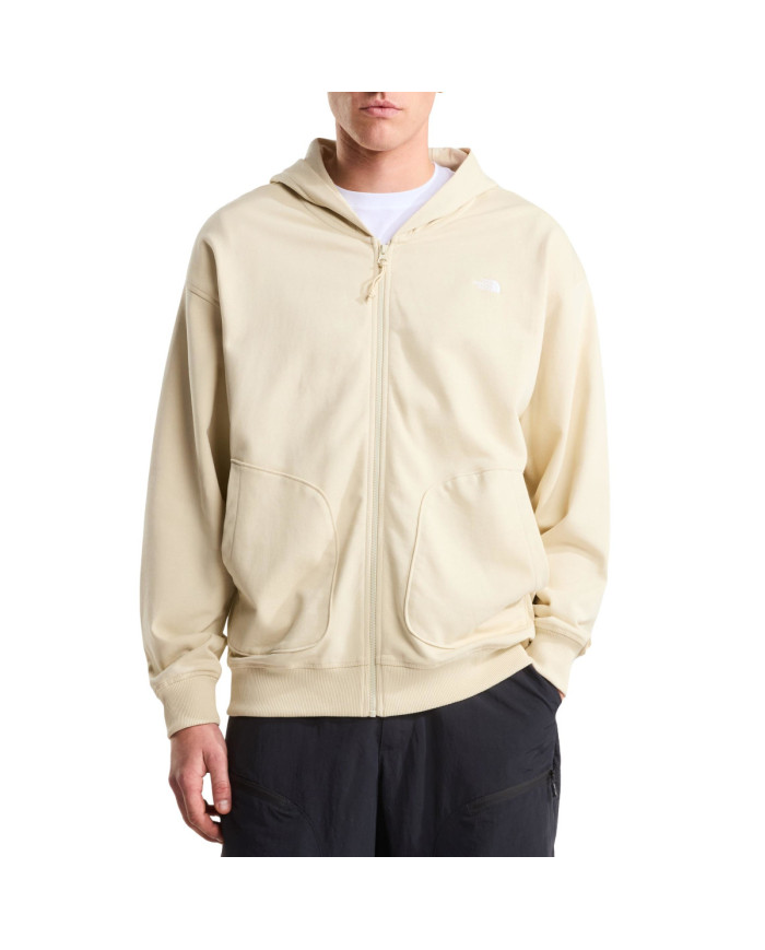 Bluza męska The North Face U ESS OS FZ HD NF0A8GQGDOM Beżowa - Sklep online Mastersport