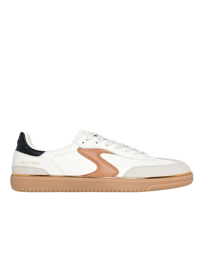 Buty damskie Skechers HOTSHOT - LIVING LUXE 185405NTBR Białe - Sklep online Mastersport