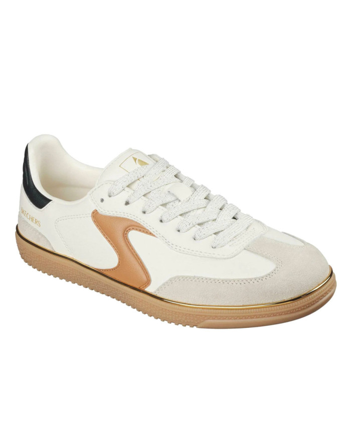 Buty damskie Skechers HOTSHOT - LIVING LUXE 185405NTBR Białe - Sklep online Mastersport