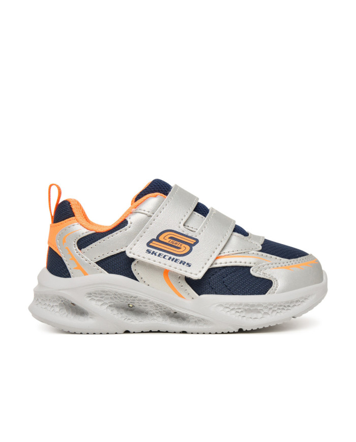 Buty dziecięce Skechers METEOR LIGHTS GLOW 401498NSLOR Szare - Sklep online Mastersport