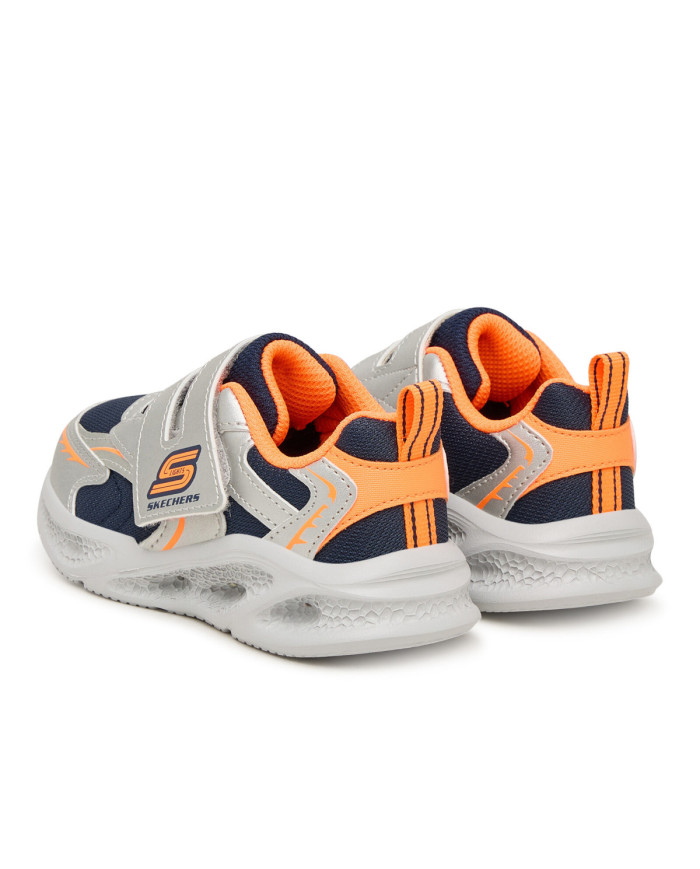 Buty dziecięce Skechers METEOR LIGHTS GLOW 401498NSLOR Szare - Sklep online Mastersport