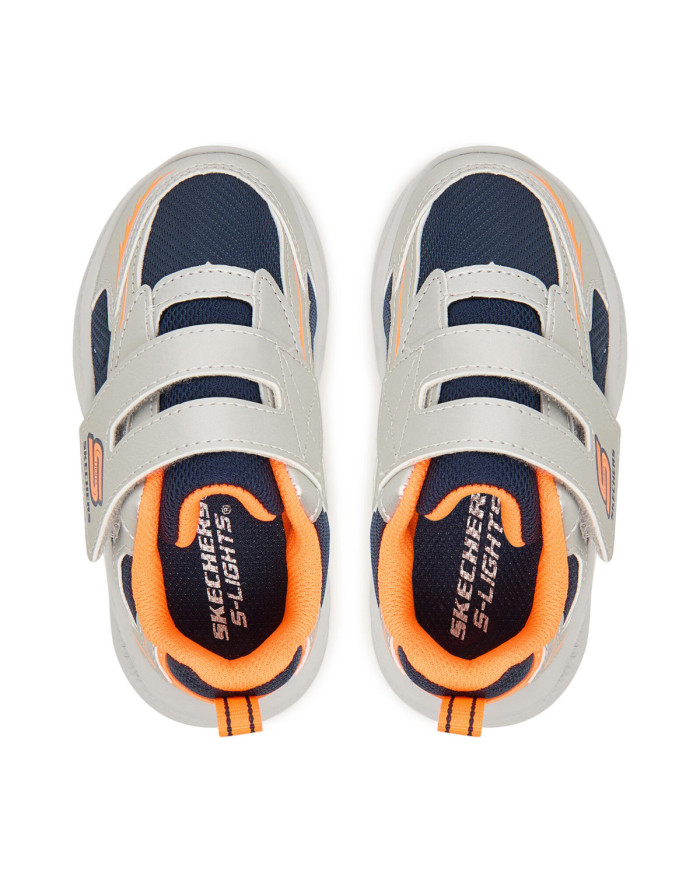 Buty dziecięce Skechers METEOR LIGHTS GLOW 401498NSLOR Szare - Sklep online Mastersport