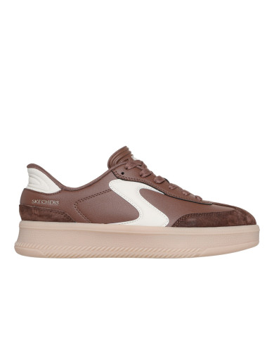 Buty damskie Skechers HOTSHOT HI - LIFTED LUXE 185460BRN Brązowe - Sklep online Mastersport