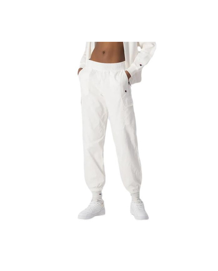 Spodnie damskie Champion ELASTIC CUFF PANTS 115340WW001 Białe - Sklep online Mastersport