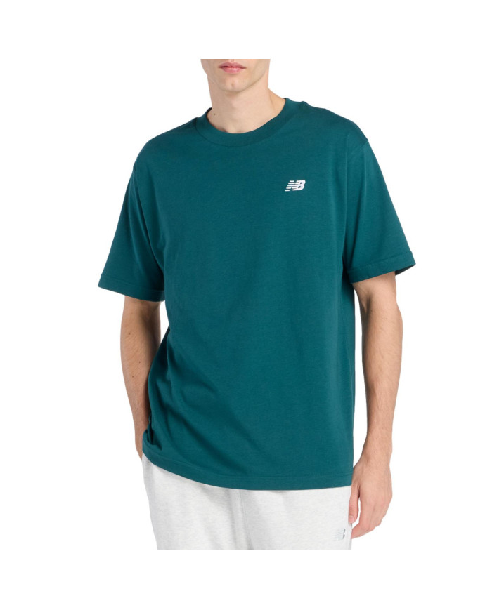 Koszulka męska New Balance SPORT ESSENTIALS COTTON T MT41509AAV Zielona - Sklep online Mastersport