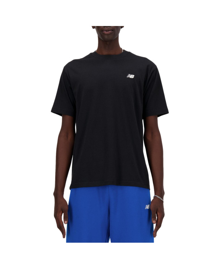 Koszulka męska New Balance S/S SMALL LOGO BK MT41509BK Czarna - Sklep online Mastersport