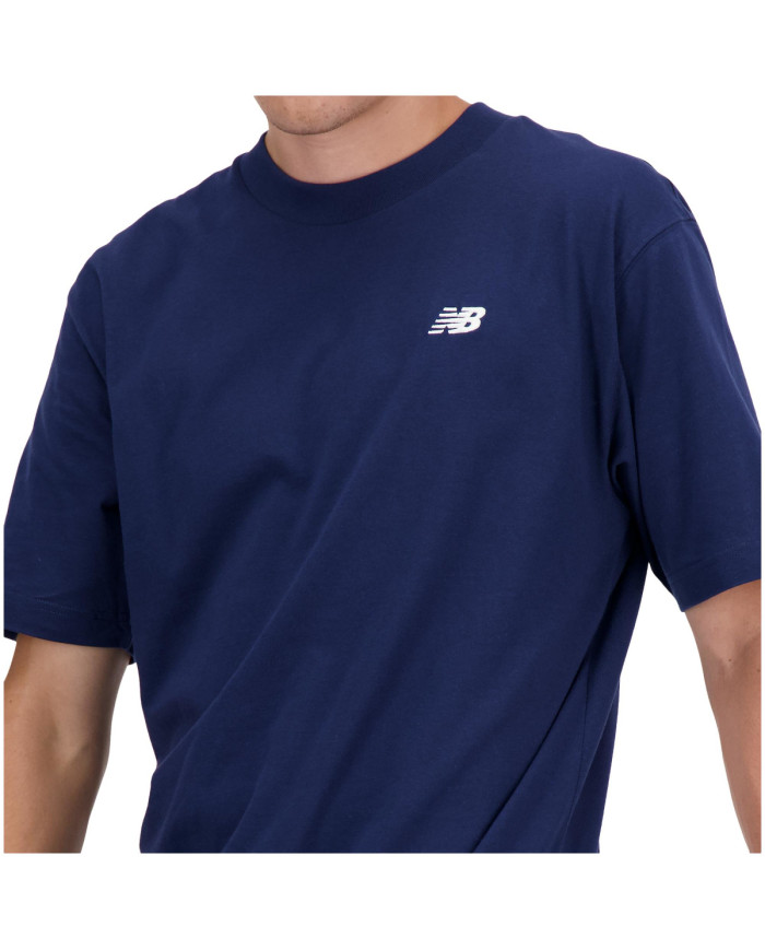 Koszulka męska New Balance S/S SMALL LOGO MT41509NNY Granatowa - Sklep online Mastersport