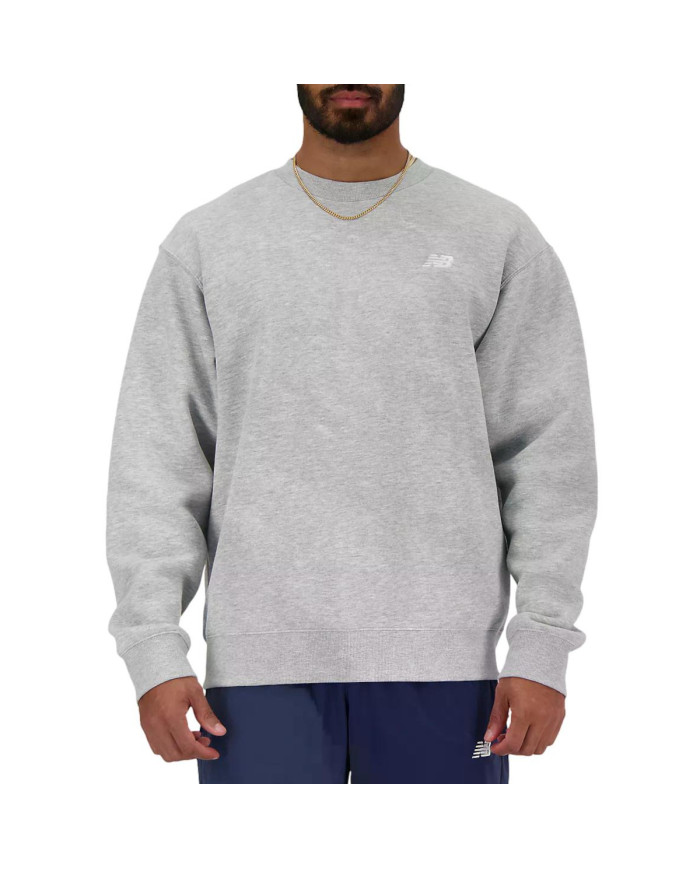 Bluza męska New Balance SPORT ESSENTIALS FLEECE CREW MT41510AG Szara - Sklep online Mastersport