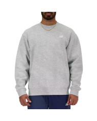Bluza męska New Balance SPORT ESSENTIALS FLEECE CREW MT41510AG Szara - Sklep online Mastersport