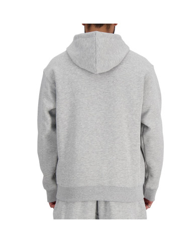 Bluza męska New Balance SPORT ESSENTIALS FLEECE HOODIE MT41511AG Szara - Sklep online Mastersport