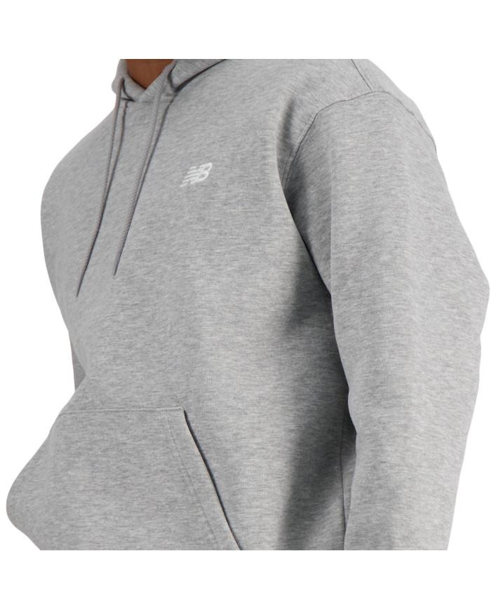 Bluza męska New Balance SPORT ESSENTIALS FLEECE HOODIE MT41511AG Szara - Sklep online Mastersport