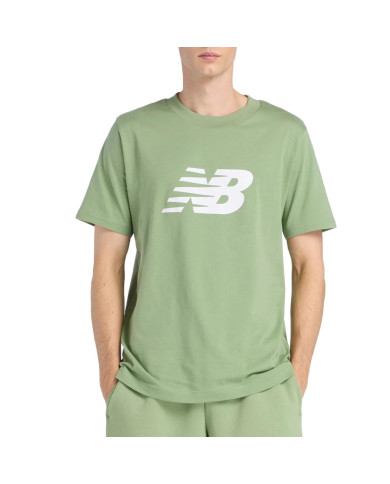 Koszulka męska New Balance SPORT JERSEY LOGO T-SHIRT MT43906AAR Zielona - Sklep online Mastersport
