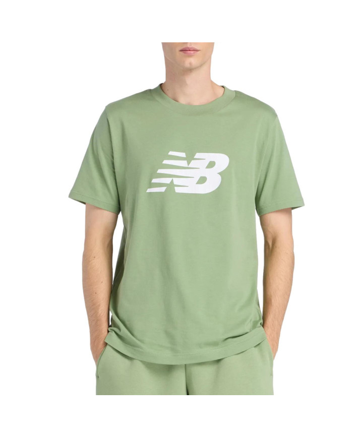 Koszulka męska New Balance SPORT JERSEY LOGO T-SHIRT MT43906AAR Zielona - Sklep online Mastersport