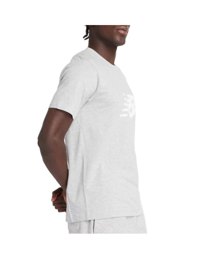 Koszulka męska New Balance S/S SPORT GRAPHIC V FLYING AG MT43906AG Szara - Sklep online Mastersport