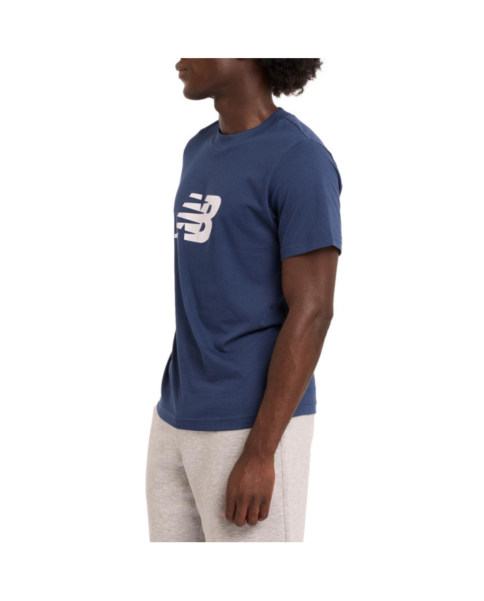 Koszulka męska New Balance S/S SPORT GRAPHIC V FLYING NNY MT43906NNY Granatowa - Sklep online Mastersport