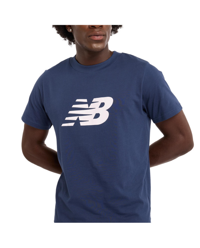 Koszulka męska New Balance S/S SPORT GRAPHIC V FLYING NNY MT43906NNY Granatowa - Sklep online Mastersport