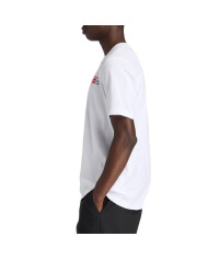 Koszulka męska New Balance LINES T-SHIRT MT6179UMWT Biała - Sklep online Mastersport