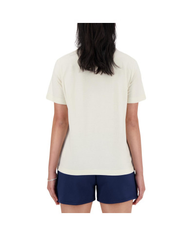 Koszulka damska New Balance S/S JERSEY WT41509LIN Beżowa - Sklep online Mastersport