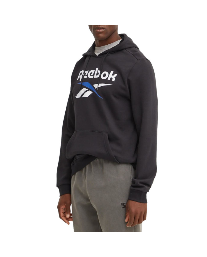Bluza męska Reebok IDENTITY BIG LOGO FLEECE HOODIE 100206027 Czarna - Sklep online Mastersport
