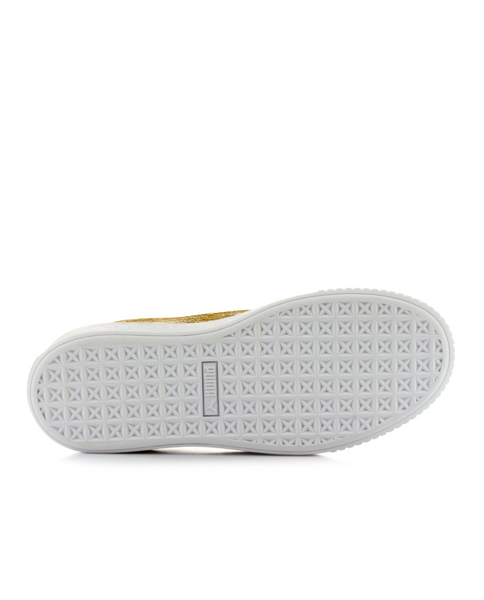 Buty damskie Puma BASKET PLATFORM GLITTER 36409302 Złote - Sklep online Mastersport