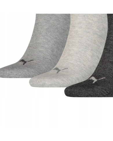 Skarpetki męskie Puma UNISEX QUARTER PLAIN 3P 90697820 Szare - Sklep online Mastersport