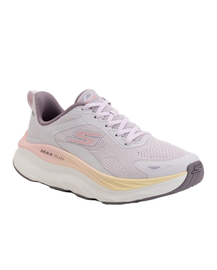 Buty damskie Skechers MAX RUN - PACEWAVE 129202LAV Białe - Sklep online Mastersport