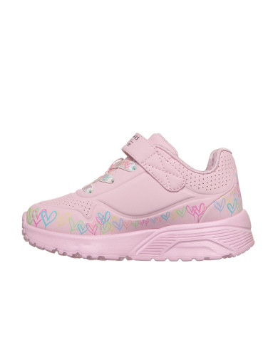 Buty dziecięce Skechers UNO LITE-HEART CRAZE 314091NLPMT Różowe - Sklep online Mastersport