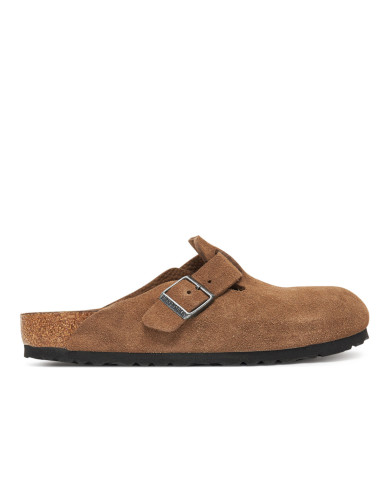 Klapki damskie Birkenstock BOSTON SFB LEVE 1030814 Brązowe - Sklep online Mastersport