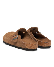 Klapki damskie Birkenstock BOSTON SFB LEVE 1030814 Brązowe - Sklep online Mastersport