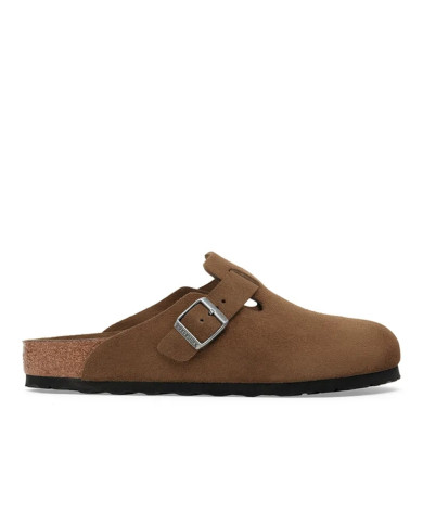 Klapki damskie Birkenstock BOSTON SFB LEVE 1030861 Brązowe - Sklep online Mastersport