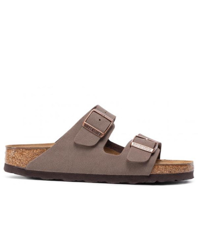 Klapki damskie Birkenstock ARIZONA BFBC NARROW 0151183 Brązowe - Sklep online Mastersport