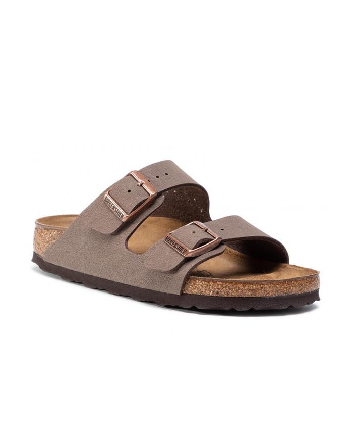 Klapki damskie Birkenstock ARIZONA BFBC NARROW 0151183 Brązowe - Sklep online Mastersport