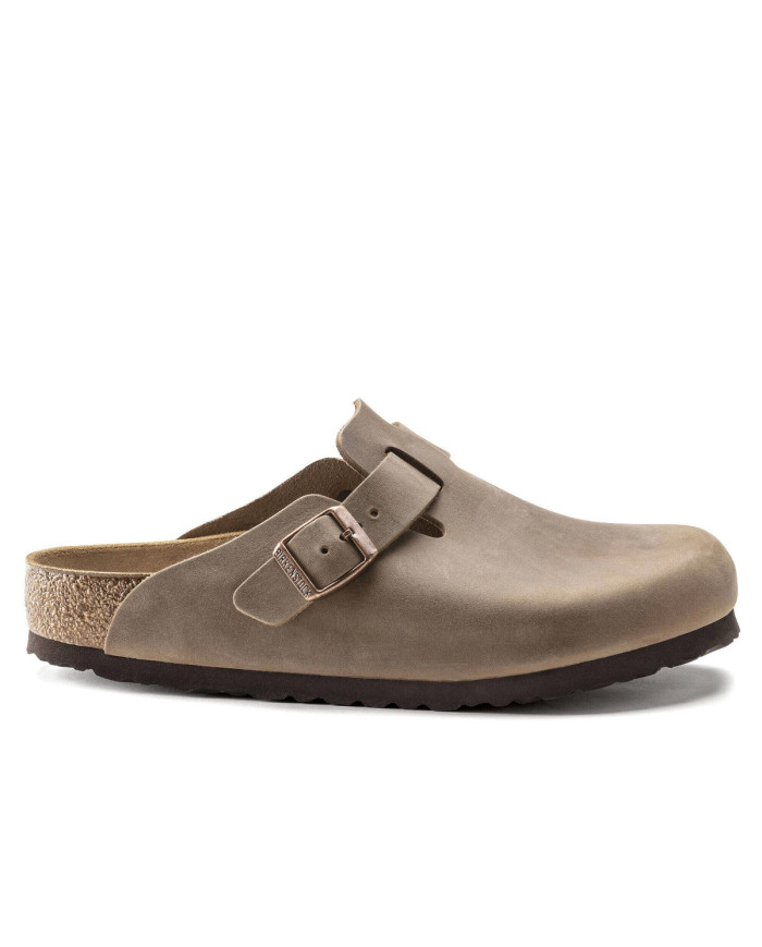Klapki męskie Birkenstock BOSTON LEOI REGULAR 0960811 Brązowe - Sklep online Mastersport