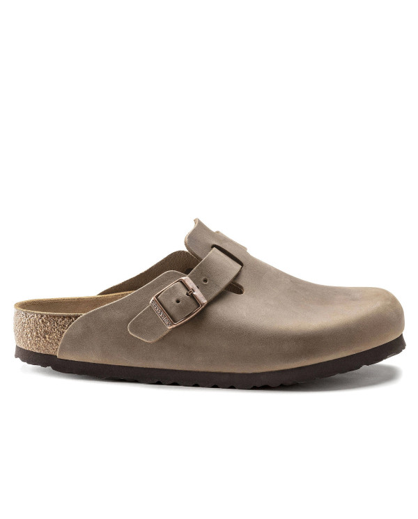 Klapki męskie Birkenstock BOSTON LEOI REGULAR 0960811 Brązowe - Sklep online Mastersport