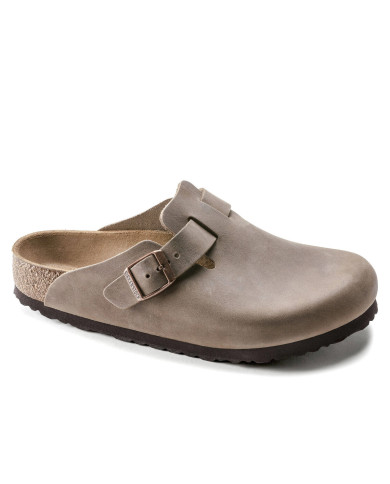 Klapki męskie Birkenstock BOSTON LEOI REGULAR 0960811 Brązowe - Sklep online Mastersport