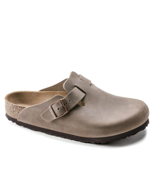 Klapki męskie Birkenstock BOSTON LEOI REGULAR 0960811 Brązowe - Sklep online Mastersport