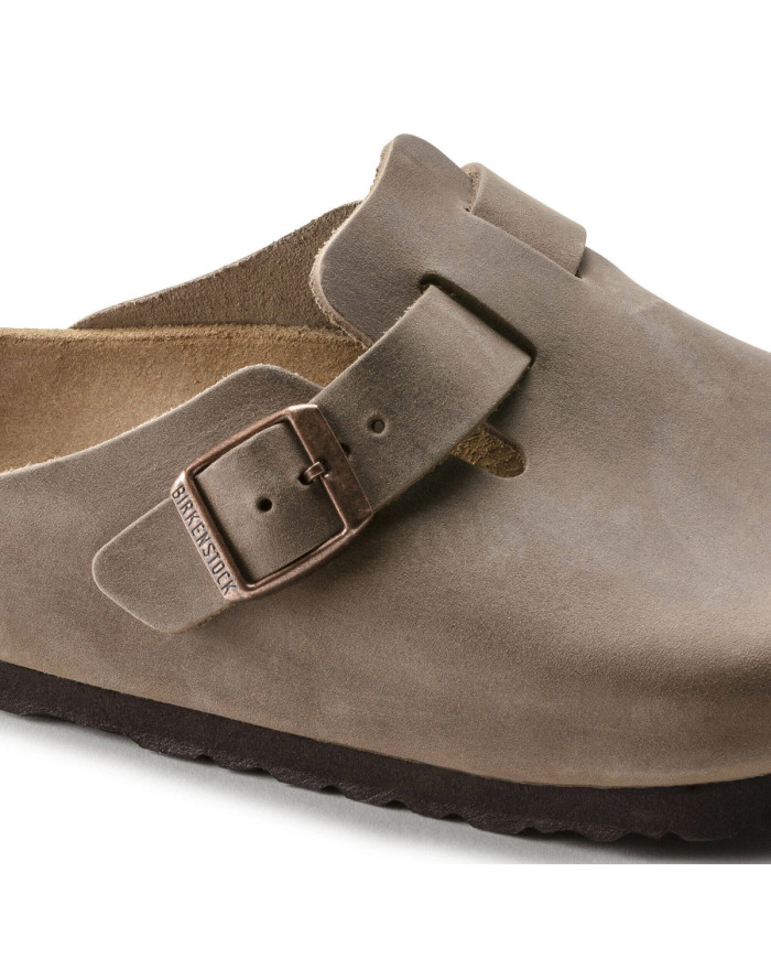 Klapki męskie Birkenstock BOSTON LEOI REGULAR 0960811 Brązowe - Sklep online Mastersport
