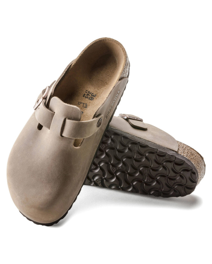 Klapki męskie Birkenstock BOSTON LEOI REGULAR 0960811 Brązowe - Sklep online Mastersport