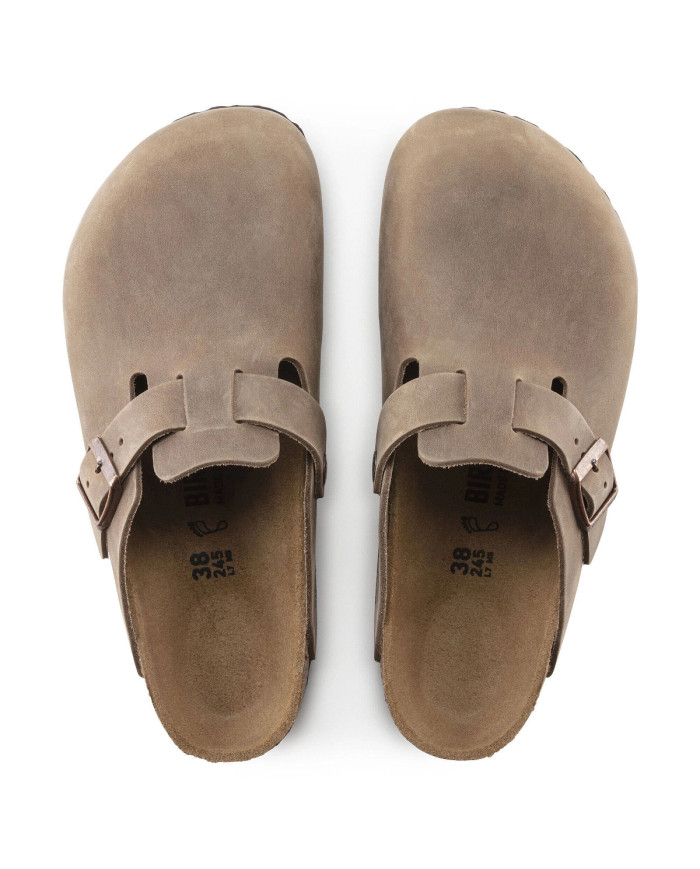 Klapki męskie Birkenstock BOSTON LEOI REGULAR 0960811 Brązowe - Sklep online Mastersport