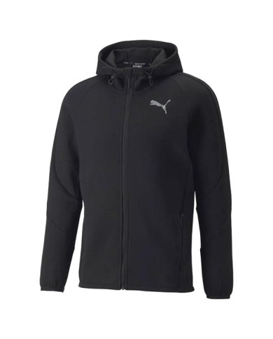 Bluza męska Puma EVOSTRIPE FULL ZIP HOODIE 84740101 Czarna - Sklep online Mastersport