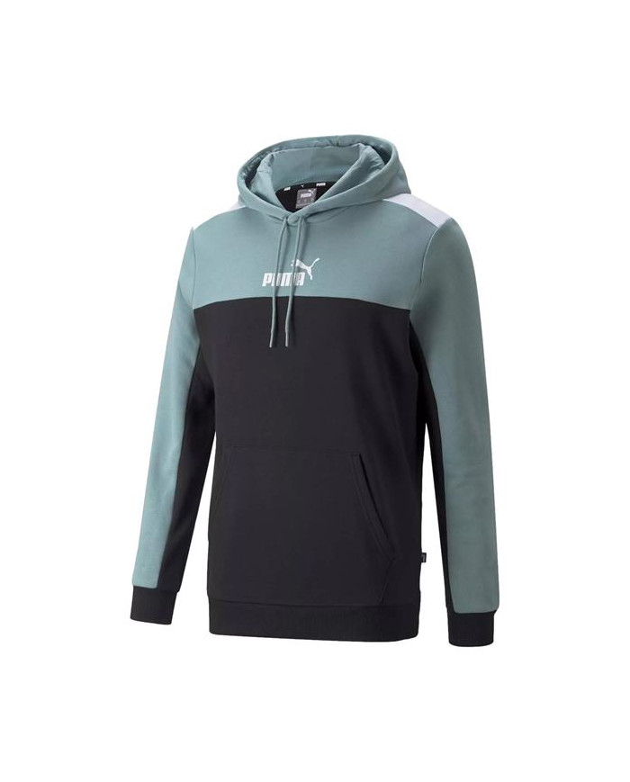Bluza męska Puma ESS+ BLOCK HOODIE TR 84742850 Niebieska - Sklep online Mastersport