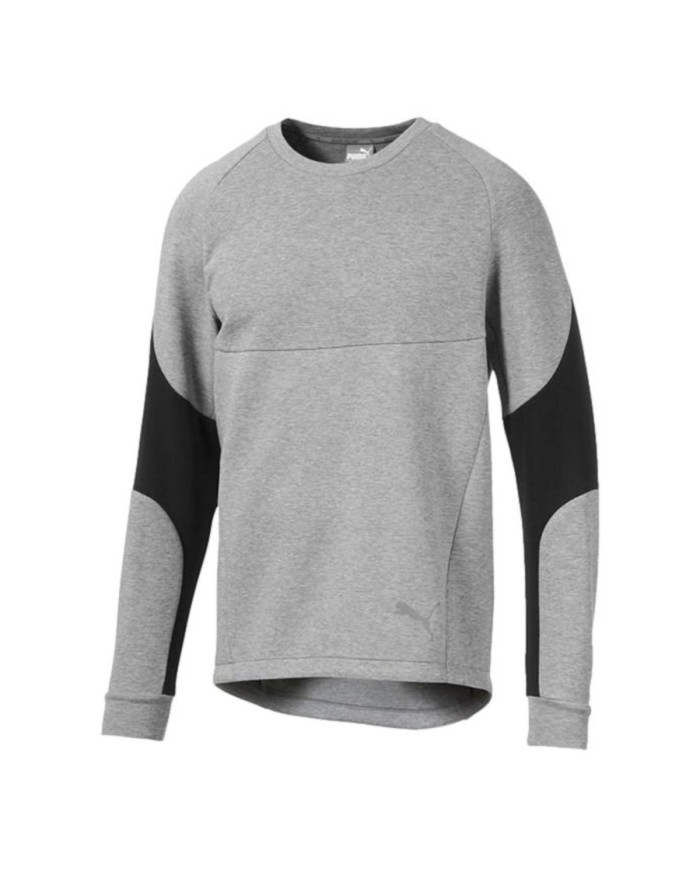 Bluza męska Puma EVOSTRIPE CREW 58009103 Szara - Sklep online Mastersport