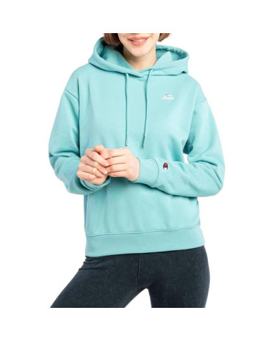 Bluza damska Champion HOODED SWEATSHIRT 114920BS148 Niebieska - Sklep online Mastersport