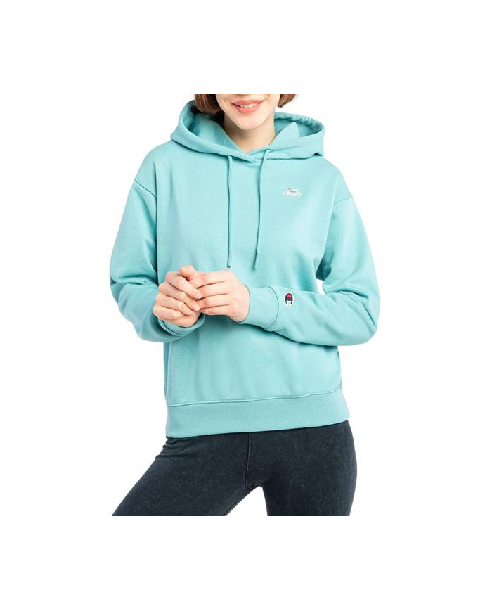 Bluza damska Champion HOODED SWEATSHIRT 114920BS148 Niebieska - Sklep online Mastersport