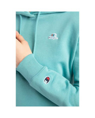 Bluza damska Champion HOODED SWEATSHIRT 114920BS148 Niebieska - Sklep online Mastersport