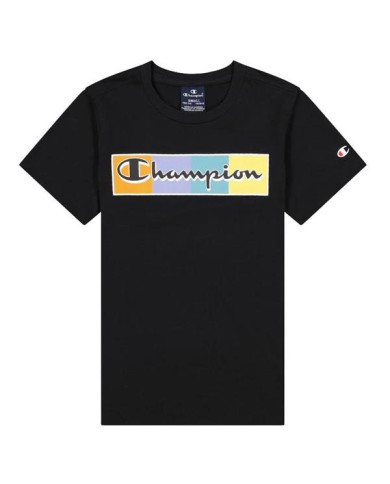 Koszulka dziecięca Champion CREWNECK T-SHIRT 305940KK001 Czarna - Sklep online Mastersport