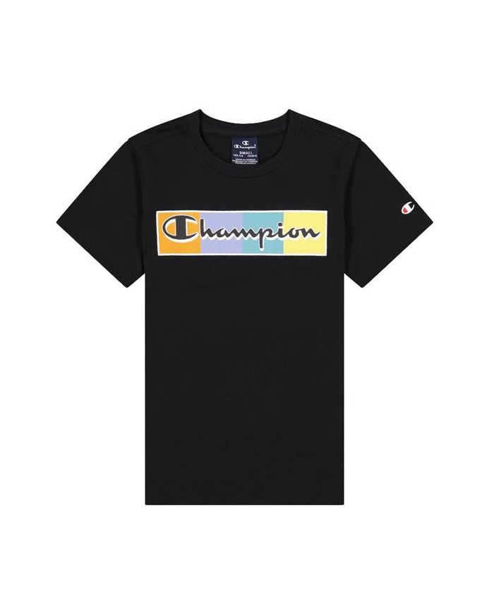 Koszulka dziecięca Champion CREWNECK T-SHIRT 305940KK001 Czarna - Sklep online Mastersport