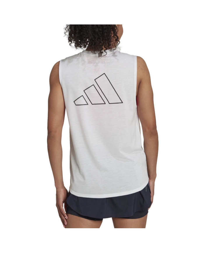 Koszulka damska adidas Performance RI 3B MUSCL TNK HK9117 Biała - Sklep online Mastersport