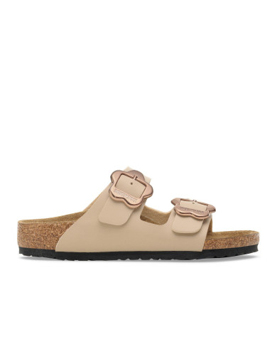 Klapki Birkenstock ARIZONA KIDS FLOWER BUCKLE BF 1030439 Beżowe - Sklep online Mastersport